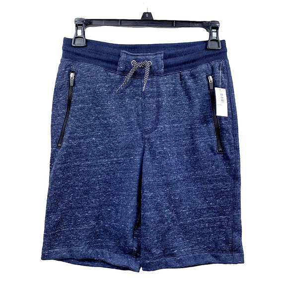 NWT Old Navy Elevated Fleece Jogger Short Navy Stretch Performance Sweat Shorts - Picture 1 of 16